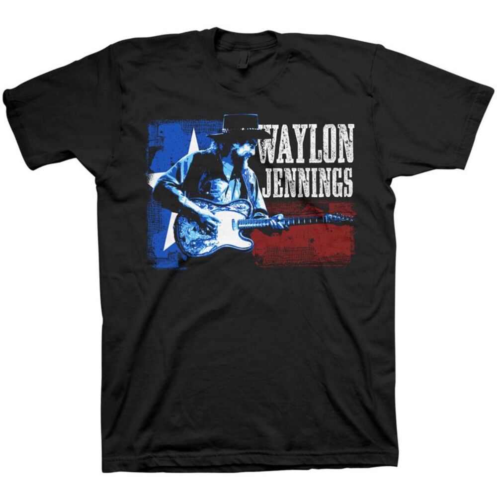 Waylon Jennings - Waylon Jennings - Red, White And Blue - T-Shirt - Small